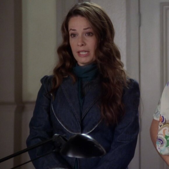 Vintage Y2K Marc Jacobs Denim Blazer Jacket ASO Piper Halliwell - Picture 7 of 8